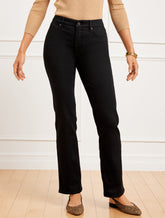 BLACK WASH BARELY BOOT JEANS - BLACK WASH - CURVY FIT | Talbots online