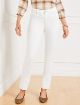WHITE SLIM ANKLE JEANS - CURVY FIT | Talbots near me