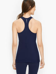 INDIGO BLUE RACERBACK SHELF BRA TANK | Talbots for sale