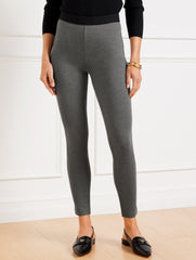 BLACK|INDIGO BLUE|SHADOW HEATHER TALBOTS SOHO LEGGINGS - SOLID | Talbots outlet