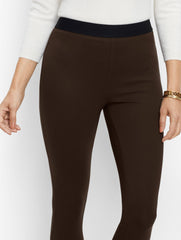 BLACK|INDIGO BLUE|SHADOW HEATHER TALBOTS SOHO LEGGINGS - SOLID | Talbots outlet