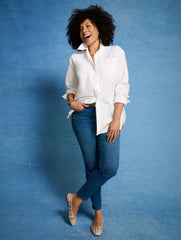 BLACK|WHITE BOYFRIEND SHIRT | Talbots near me