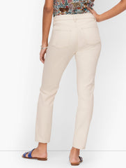 NATURAL SLIM ANKLE JEANS - NATURAL | Talbots near me