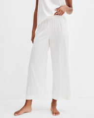 BLACK|BLACKCURRANT|BURGUNDY BERRY|FULL MOON|IVORY|NAVY|SEA|SEPIA ROSE WASHABLE SILK SLEEP PANTS | Talbots for sale