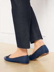 FAUX DENIM PLUS EXCLUSIVE TALBOTS CHATHAM SLIM ANKLE PANTS - REFINED DENIM | Talbots on sale