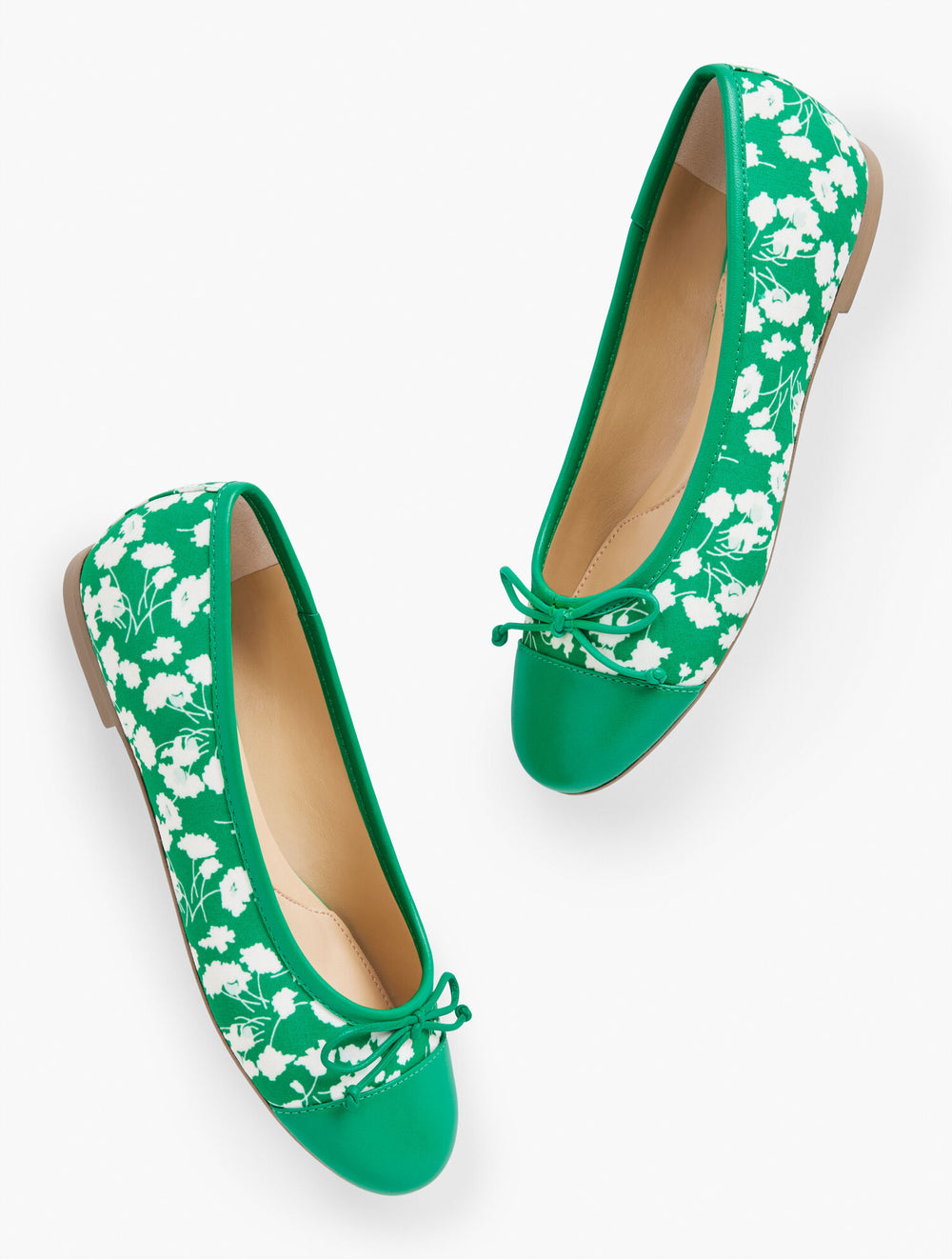 BLAIR CAP TOE MARIGOLD SATEEN BALLET FLATS | Talbots near me