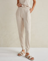 FAWN HEATHER|GRAPHITE HEATHER|NIGHTENGALE|NIGHTFALL DRAPEY RIB KNIT JOGGERS | Talbots outlet
