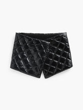 BLACK QUILTED PUFFER COLLAR SCARF | Talbots outlet
