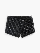BLACK QUILTED PUFFER COLLAR SCARF | Talbots sale