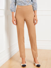 TOASTED COCONUT|OAK MOSS TALBOTS CHATHAM COTTON BI-STRETCH SLIM ANKLE PANTS | Talbots near me
