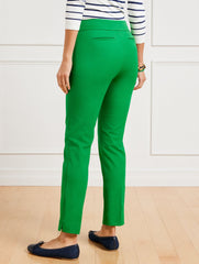 TOASTED COCONUT|OAK MOSS TALBOTS CHATHAM COTTON BI-STRETCH SLIM ANKLE PANTS | Talbots near me