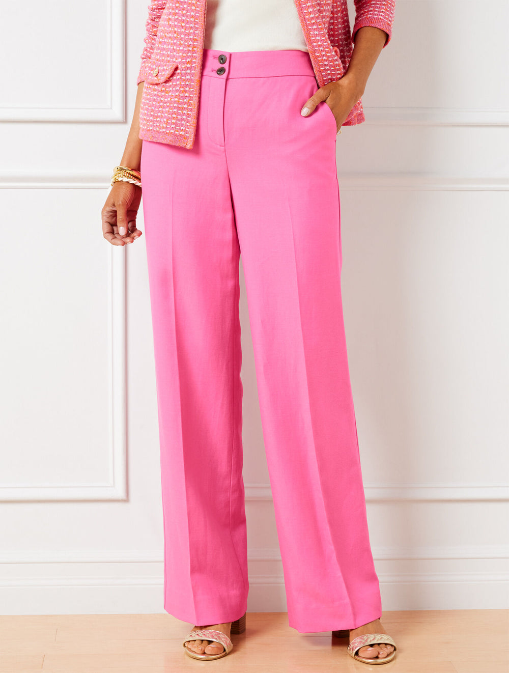 PINK GERANIUM TALBOTS GREENWICH PANTS | Talbots sale