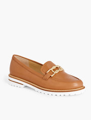 WISTERIA PURPLE LAURA LINK NAPPA LOAFERS | Talbots discount