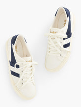 OFF WHITE/NAVY GOLA® MARK COX TENNIS SNEAKERS | Talbots on sale
