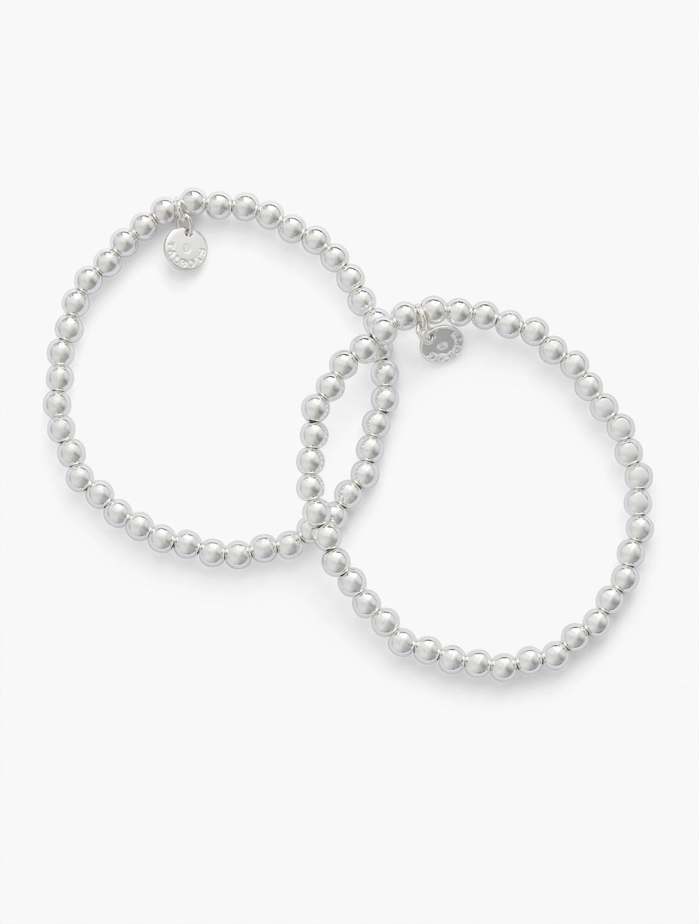 GOLD|SILVER BEADED STRETCH BRACELET SET | Talbots for sale