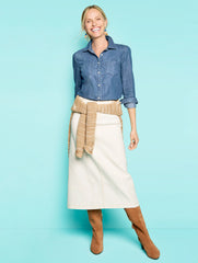MARIN WASH DENIM MODERN CLASSIC SHIRT - MARIN WASH | Talbots near me
