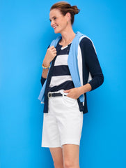 BLACK|INDIGO BLUE|IVORY|LAKESIDE BLUE|WHITE CHARMING CARDIGAN | Talbots outlet