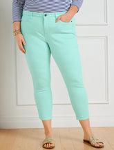 SEAFOAM GREEN JEGGING CROPS - SOLIDS | Talbots near me