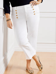 WHITE SAILOR JEANS - WHITE | Talbots discount