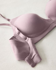 ALLOY|BLACK|DEEP TAUPE|ELDERBERRY|EVENTIDE|KALAMATA|NOUGAT|PORT ROYALE|SAND DOLLAR|SEPIA ROSE|SMOKEY TAUPE|TRUE BLACK|TRUE NOUGAT|BERING SEA EMBRACE LIGHTLY-LINED NO-WIRE T-SHIRT BRA | Talbots discount