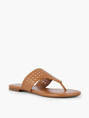 WHITE GIGI FAUX NAPPA SANDALS | Talbots for sale