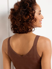 BLUE IRIS RIBBED SWEATER TANK | Talbots sale