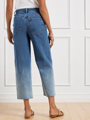 HOFFMAN WASH WIDE LEG CROP JEANS - HOFFMAN WASH | Talbots US