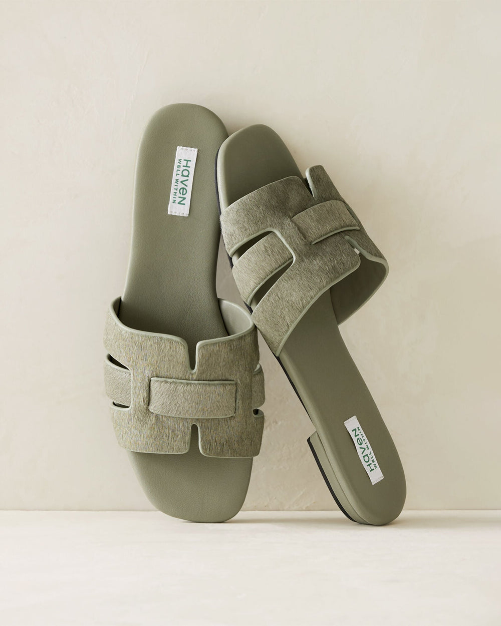BLACK|VETIVER CALFHAIR WOVEN SANDALS | Talbots online