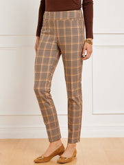 TOASTED COCONUT MULTI TALBOTS CHATHAM SLIM ANKLE PANTS - HAYSTACK PLAID | Talbots near me