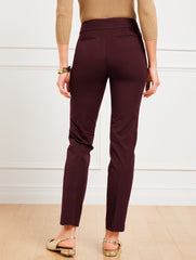 RICH BURGUNDY TALBOTS CHATHAM SLIM ANKLE PANTS | Talbots for sale