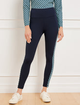 INDIGO BLUE OUT & ABOUT LEGGINGS - FASCINATING SCALLOP | Talbots sale