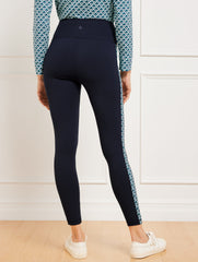 INDIGO BLUE OUT & ABOUT LEGGINGS - FASCINATING SCALLOP | Talbots sale