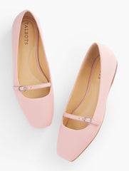 INDIGO BLUE|SPRING LILAC|WARM BLUSH SLOAN MARY JANE NAPPA FLATS | Talbots online