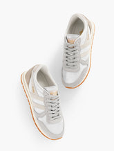 SILVER/WHEAT/FEATHER GREY GOLA® DAYTONA BLAZE SNEAKERS | Talbots for sale