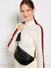 BLACK|PEARL CASHMERE THINK ROYLN SHINY STAR BAG | Talbots for sale