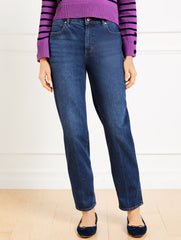 STILLWELL WASH HIGH WAIST RELAXED LEG JEANS - STILLWELL WASH | Talbots sale