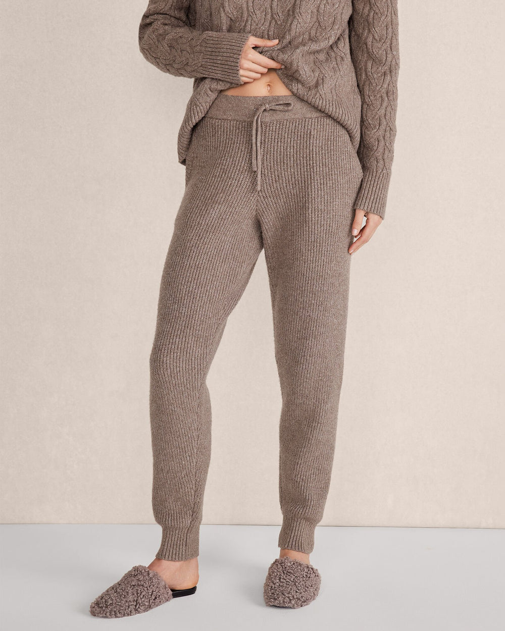 BRANCH ORGANIC COTTON BLEND RIBBED JOGGERS | Talbots outlet
