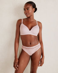 BEIGE|BRIGHT WHITE|LT HEATHER GREY|PARISIAN PINK|TAP SHOE|WIND COTTON BLISS LIGHTLY-LINED NO-WIRE T-SHIRT BRA | Talbots discount