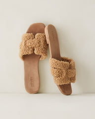 ANISE SHERPA WOVEN SANDALS | Talbots on sale