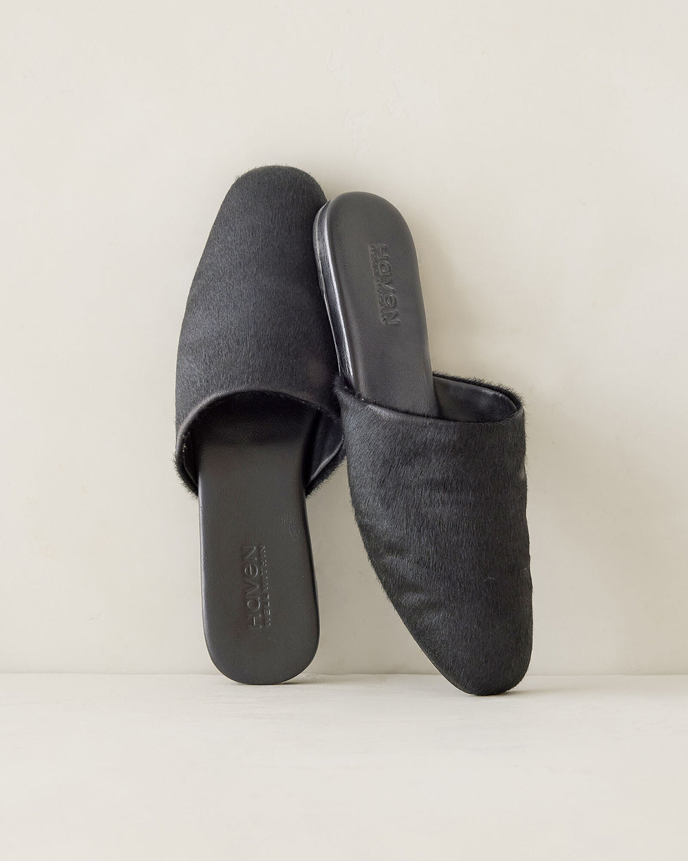 BLACK CALFHAIR MULES | Talbots for sale