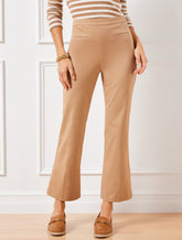 TOASTED COCONUT TALBOTS CHATHAM BOOTCUT ANKLE PANTS | Talbots discount