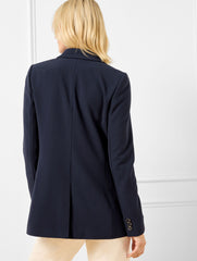 INDIGO|MULBERRY WINE|POPPY PINK|SPRING LILAC TAILORED STRETCH NO CLOSE BLAZER | Talbots discount
