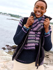 EFFORTLESS VELVET DOWN PUFFER VEST | Talbots on sale