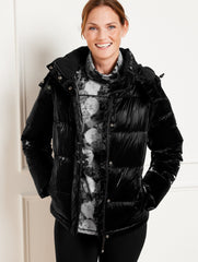 BLACK CONVERTIBLE PUFFER JACKET | Talbots near me
