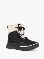 BLACK/CHALK|HONEY WHITE/CANOE SOREL OUT N ABOUT™ IV CHILLZ WATERPROOF LEATHER BOOTS | Talbots on sale