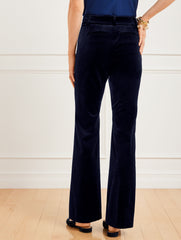 INDIGO BLUE FLARE LEG VELVETEEN PANTS | Talbots US