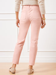 CORN SILK|PINK BALLET SLIM ANKLE JEANS - GARMENT DYE | Talbots sale