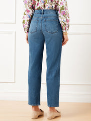 KINGSTON WASH MID RISE STOVEPIPE STRAIGHT LEG JEANS - KINGSTON WASH | Talbots US