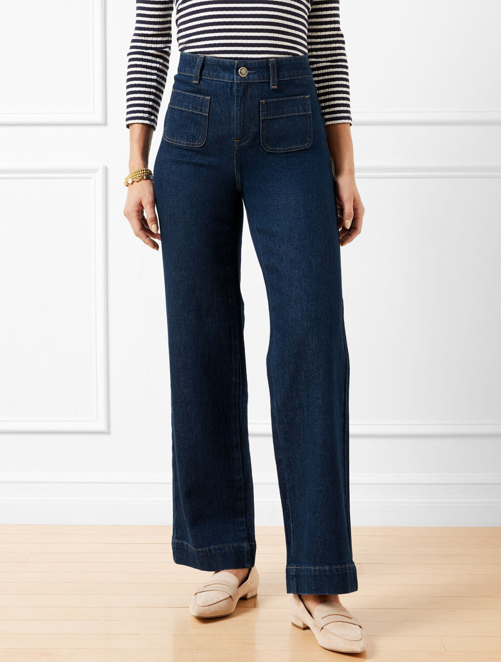 ASTORIA WASH PATCH POCKET CLASSIC JEAN TROUSERS - ASTORIA WASH | Talbots online