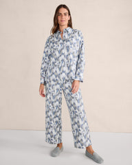 DOVE ORGANIC COTTON BRUSHSTROKE PAJAMA TOP | Talbots for sale